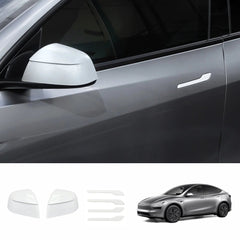 ABS Side Mirror Covers & Door Handle Covers for Tesla Model Y Juniper 2025+ / Model 3 Highland 2024+ - T-Launch