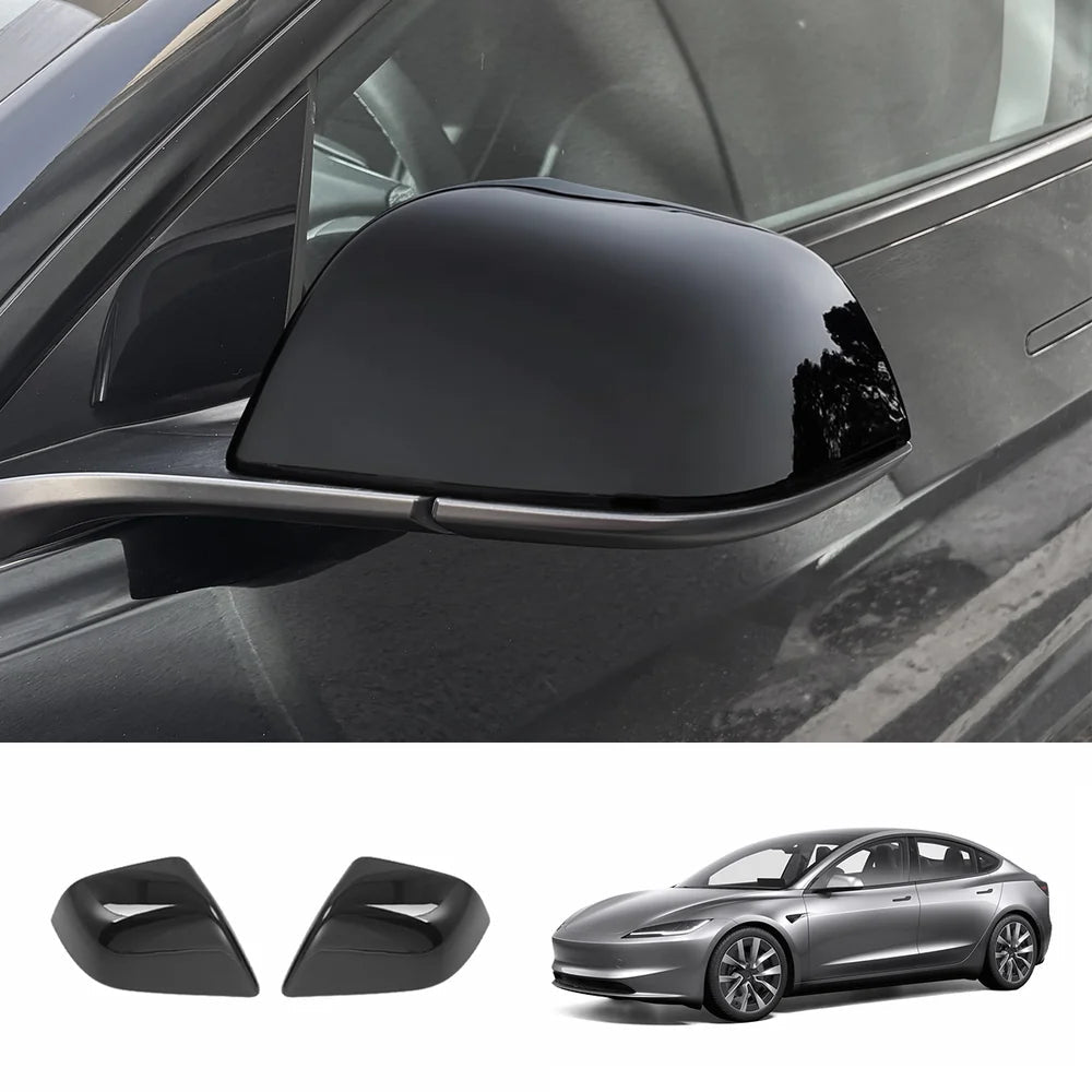 ABS Side Mirror Covers & Door Handle Covers for Tesla Model Y Juniper 2025+ / Model 3 Highland 2024+ - T-Launch