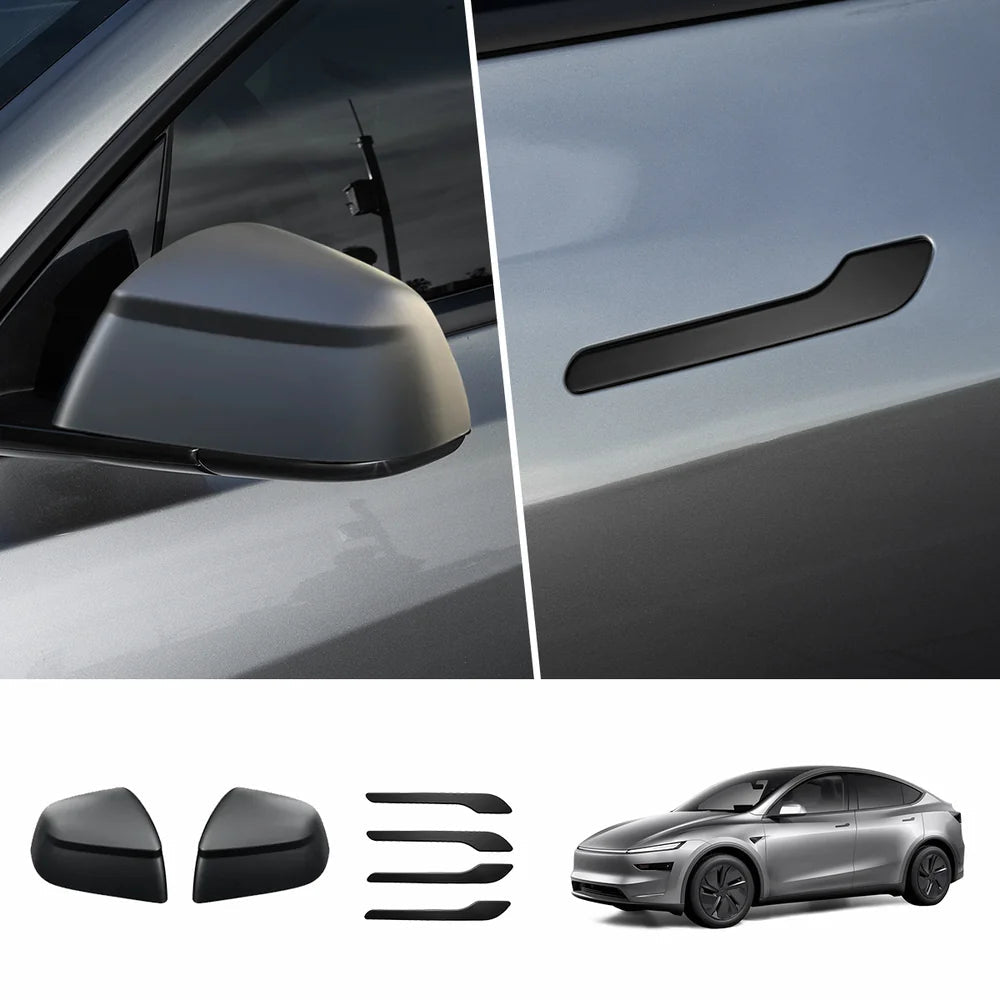 ABS Side Mirror Covers & Door Handle Covers for Tesla Model Y Juniper 2025+ / Model 3 Highland 2024+ - T-Launch