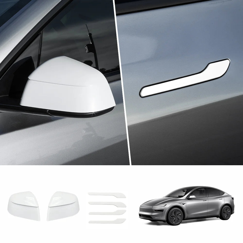ABS Side Mirror Covers & Door Handle Covers for Tesla Model Y Juniper 2025+ / Model 3 Highland 2024+ - T-Launch