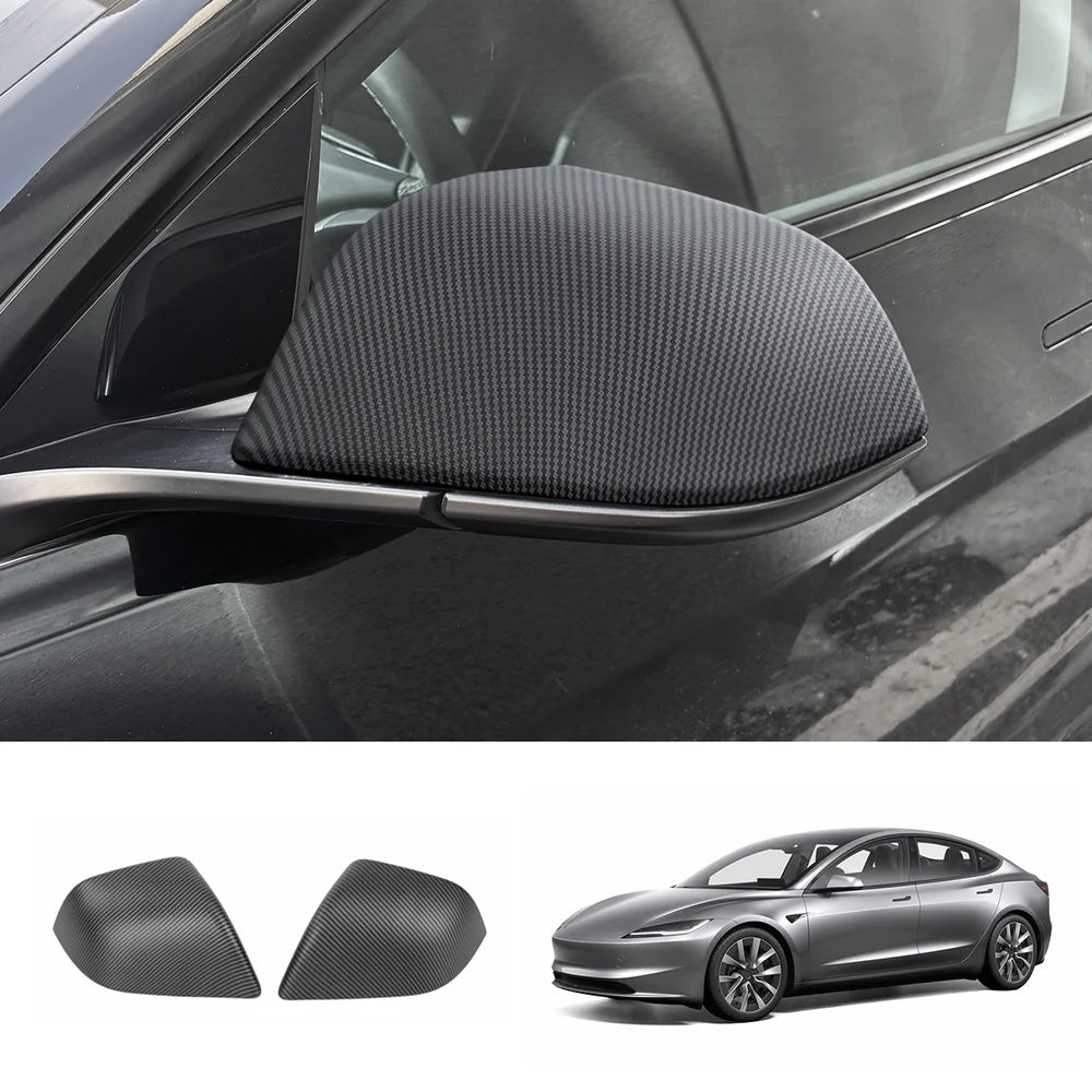 ABS Side Mirror Covers & Door Handle Covers for Tesla Model Y Juniper 2025+ / Model 3 Highland 2024+ - T-Launch