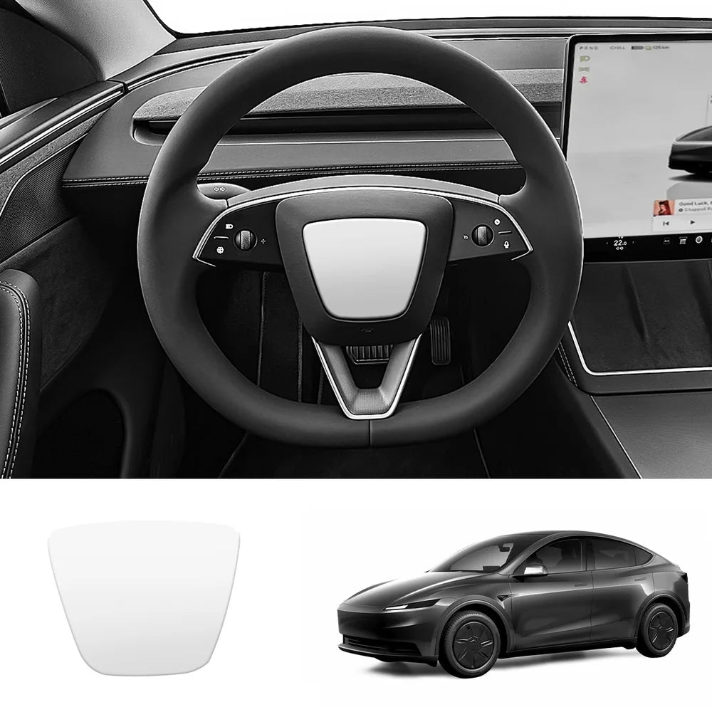 ABS Steering Wheel Center & V-Shape Trim for 2026 New Tesla Model Y Standard - T-Launch