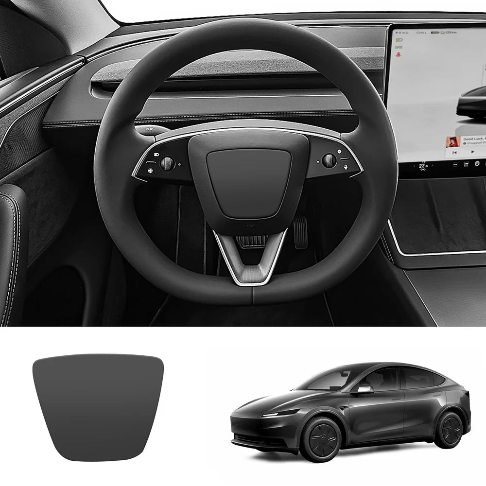 ABS Steering Wheel Center & V-Shape Trim for 2026 New Tesla Model Y Standard - T-Launch