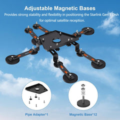 Adjustable Magnetic Roof Mounting Kit for Starlink Gen 3 - T-Launch