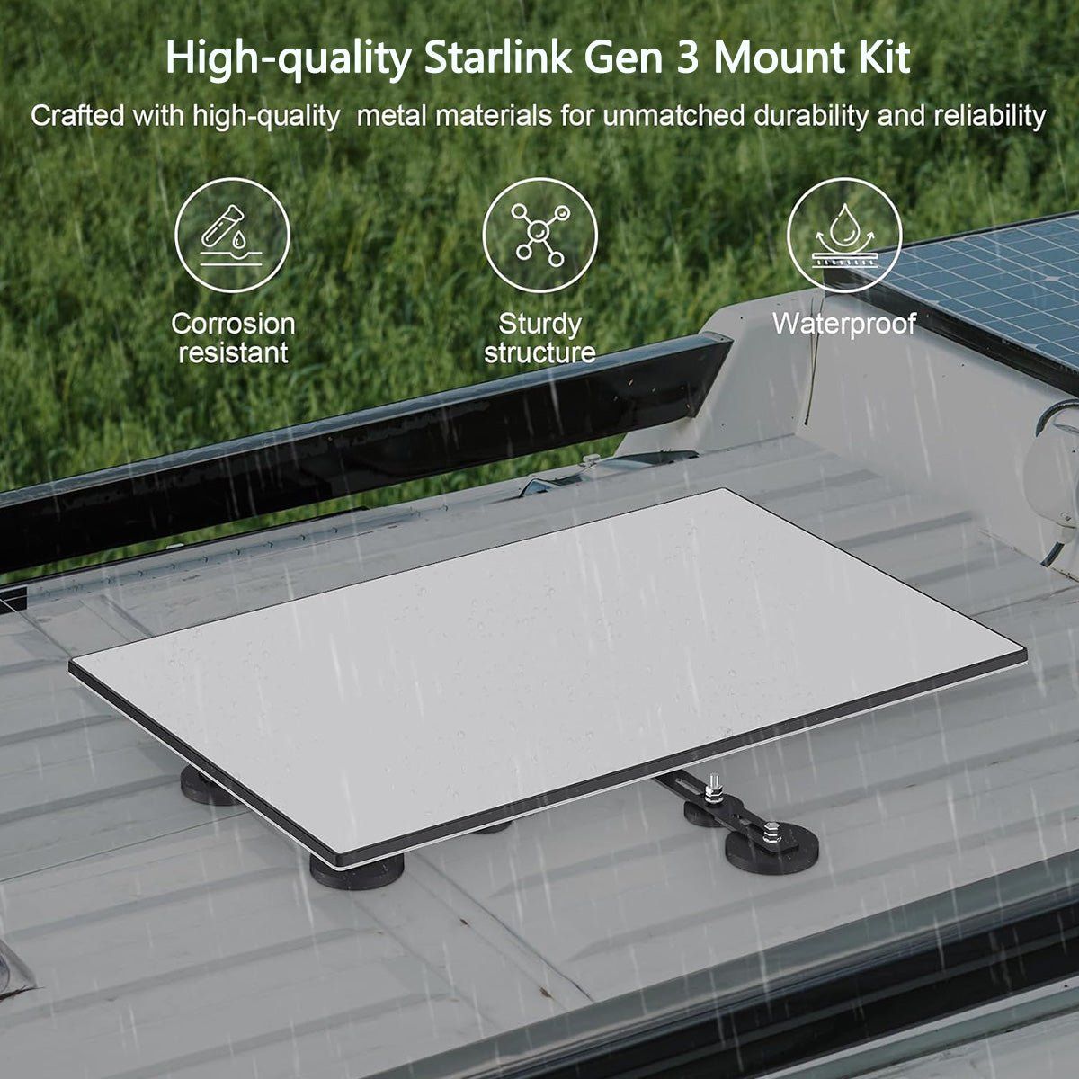 Adjustable Magnetic Roof Mounting Kit for Starlink Gen 3 - T-Launch