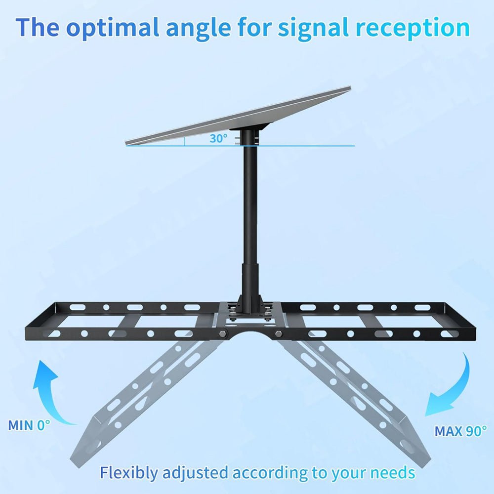 Adjustable Roof Ridge Mount Kit for Starlink Gen 3 Satellite Dish - T-Launch