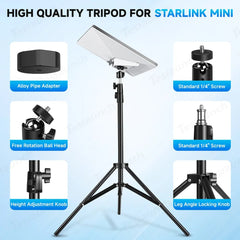 Adjustable Tripod Mount with 1/4″-20 Thread Pipe Adapter for Starlink Mini - T-Launch