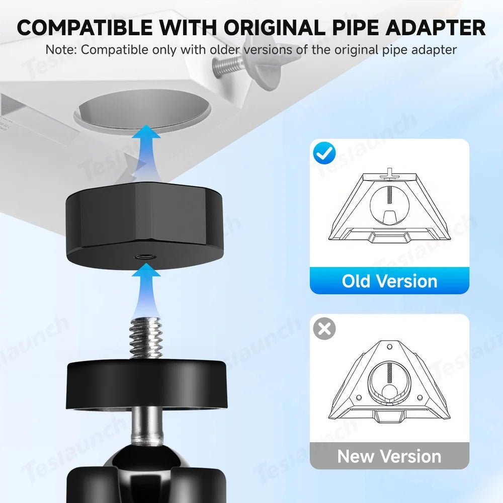 Adjustable Tripod Mount with 1/4″-20 Thread Pipe Adapter for Starlink Mini - T-Launch
