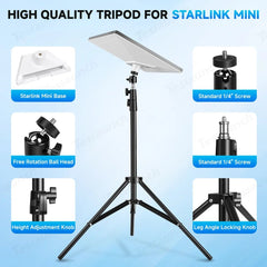 Adjustable Tripod Mount with 1/4″-20 Threaded Bracket for Starlink Mini - T-Launch