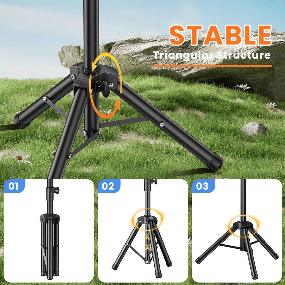 Adjustable Tripod Mount with Adapter for Starlink Gen 3 - T-Launch
