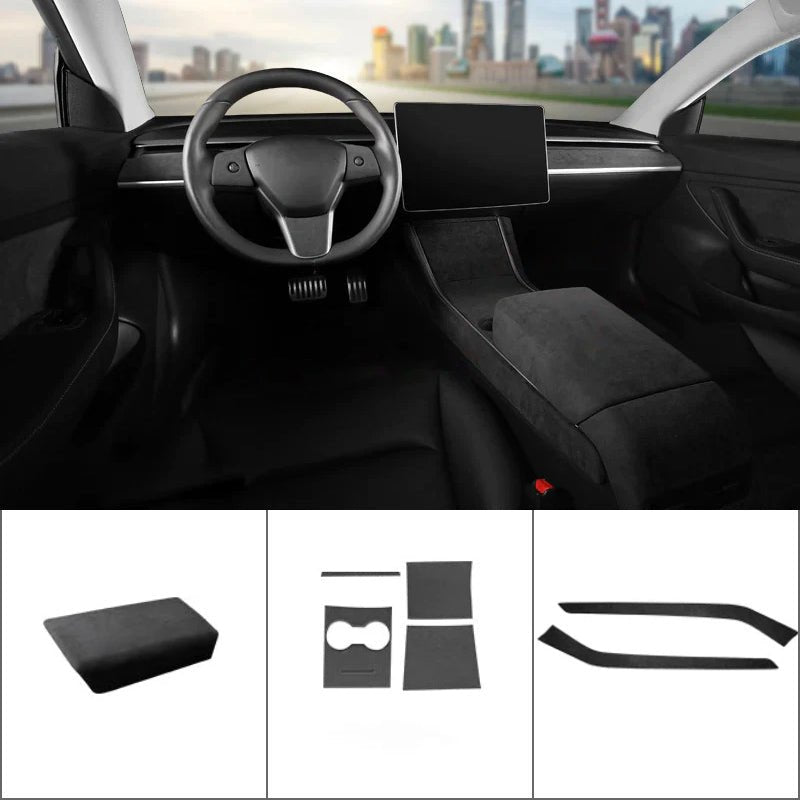 Alcantara Accessories for Tesla - T-Launch