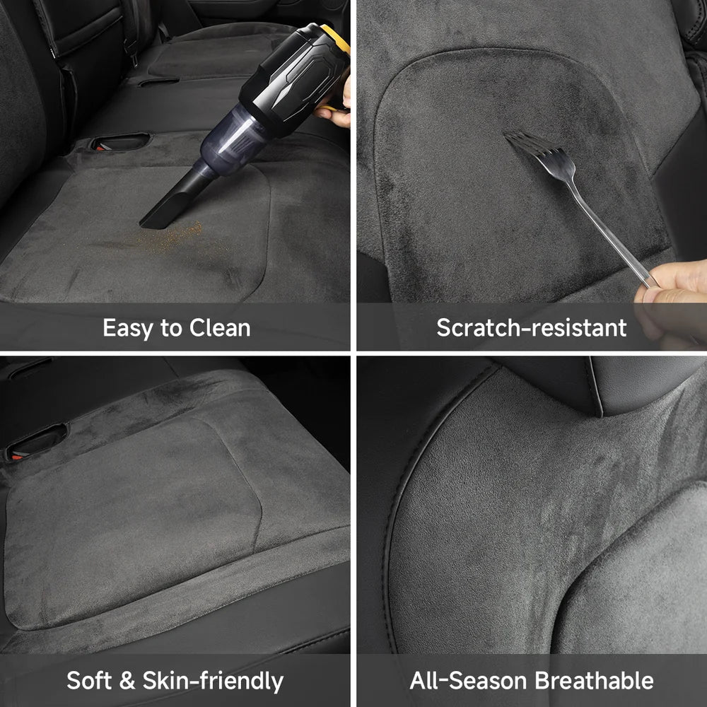 Alcantara All-Inclusive Seat Cover for Tesla Model 3 (2018-2025+) / Model Y (2021-2025+) - T-Launch