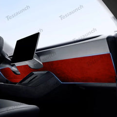 Alcantara Anti-kick Stickers Under the Dashboard For 2024+ Model 3 Highland - T-Launch