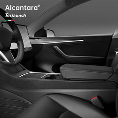 Alcantara Center Console Side Trim Cover For Tesla Model 3/Y (2 Pcs) - T-Launch