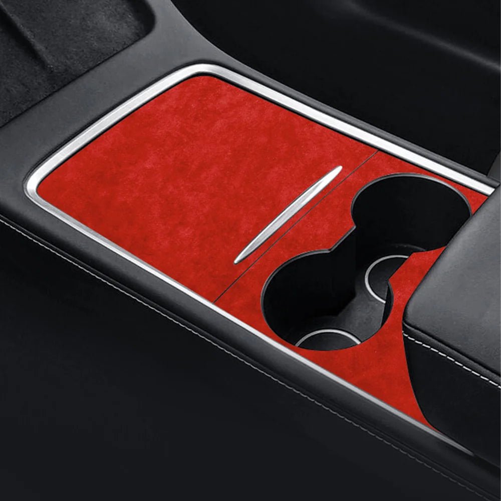 Alcantara Center Console Sticker Cover For Tesla Model 3/Y (2017-2023) - T-Launch