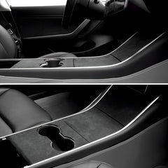 Alcantara Center Console Sticker Cover For Tesla Model 3/Y (2017-2023) - T-Launch