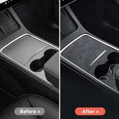 Alcantara Center Console Sticker Cover For Tesla Model 3/Y (2017-2023) - T-Launch
