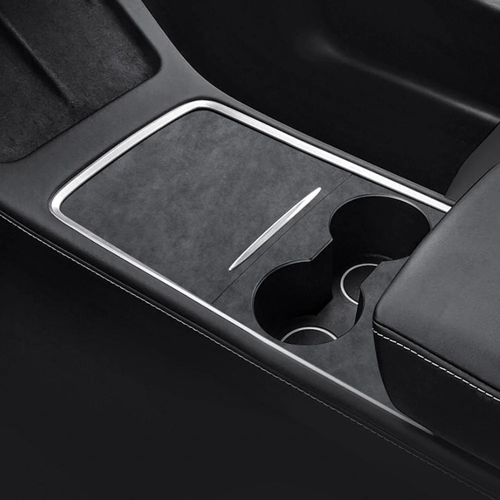 Alcantara Center Console Sticker Cover For Tesla Model 3/Y (2017-2023) - T-Launch