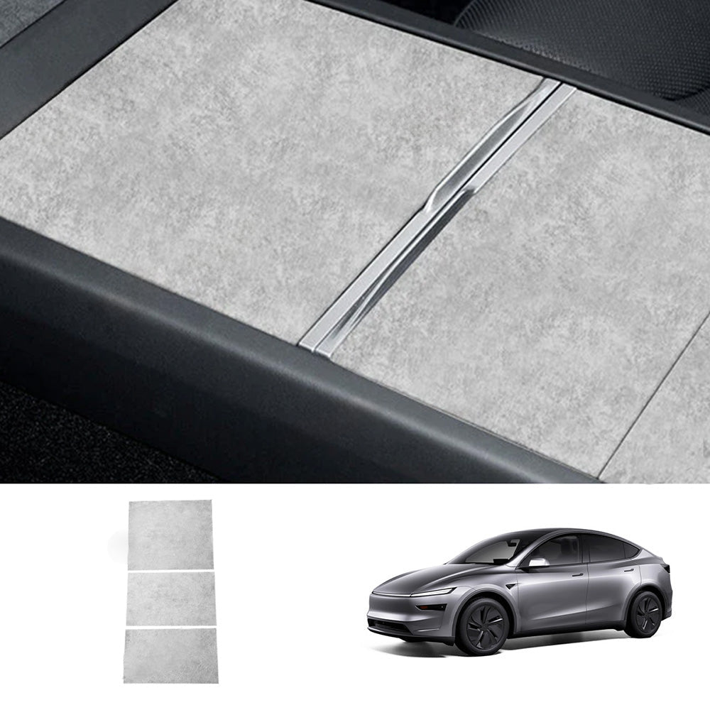 Alcantara Center Console Sticker Cover for Tesla Model Y Juniper 2025+ - T-Launch