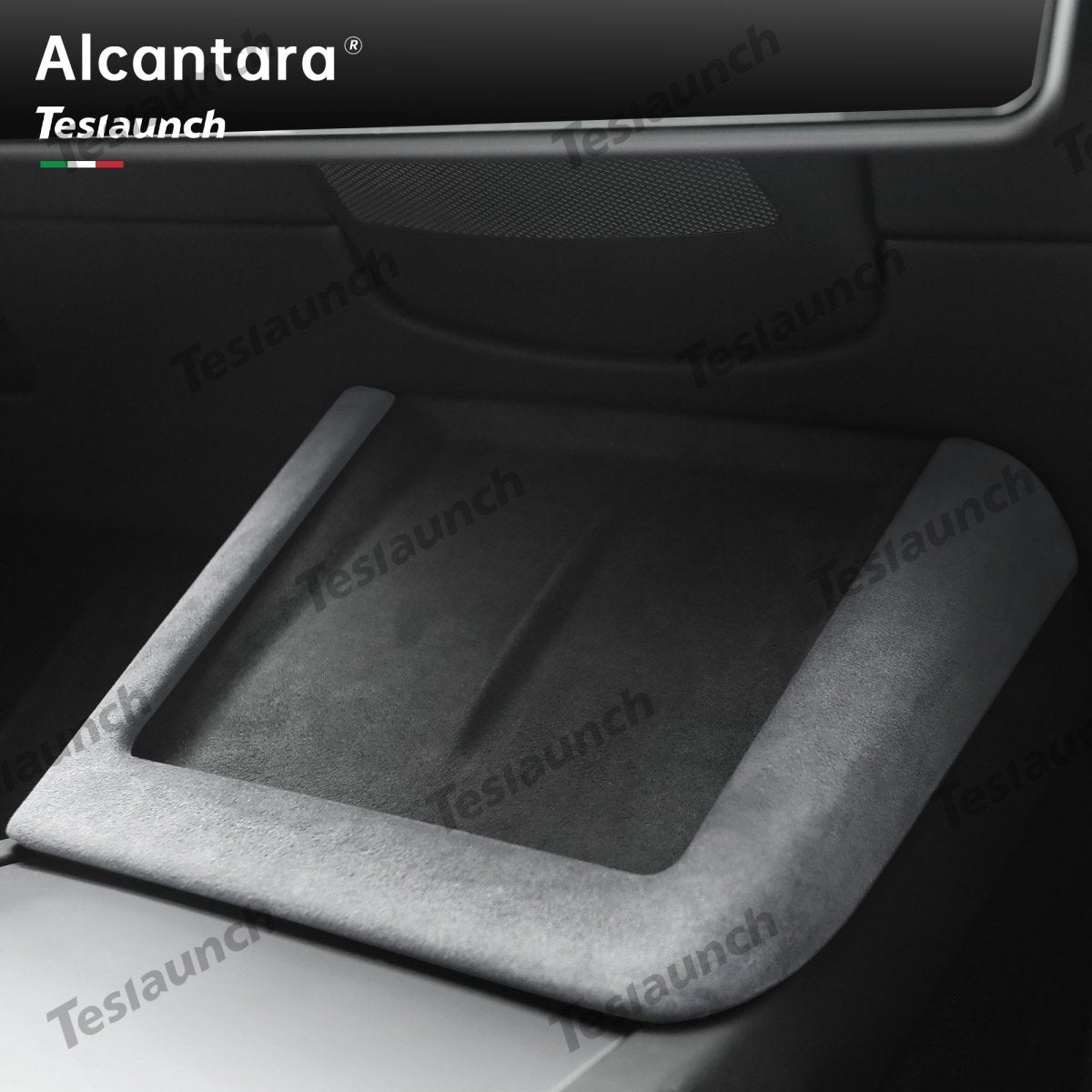 Alcantara Central Control Charging Frame Cover for Tesla Model 3 Highland Standard 2025+ - T-Launch