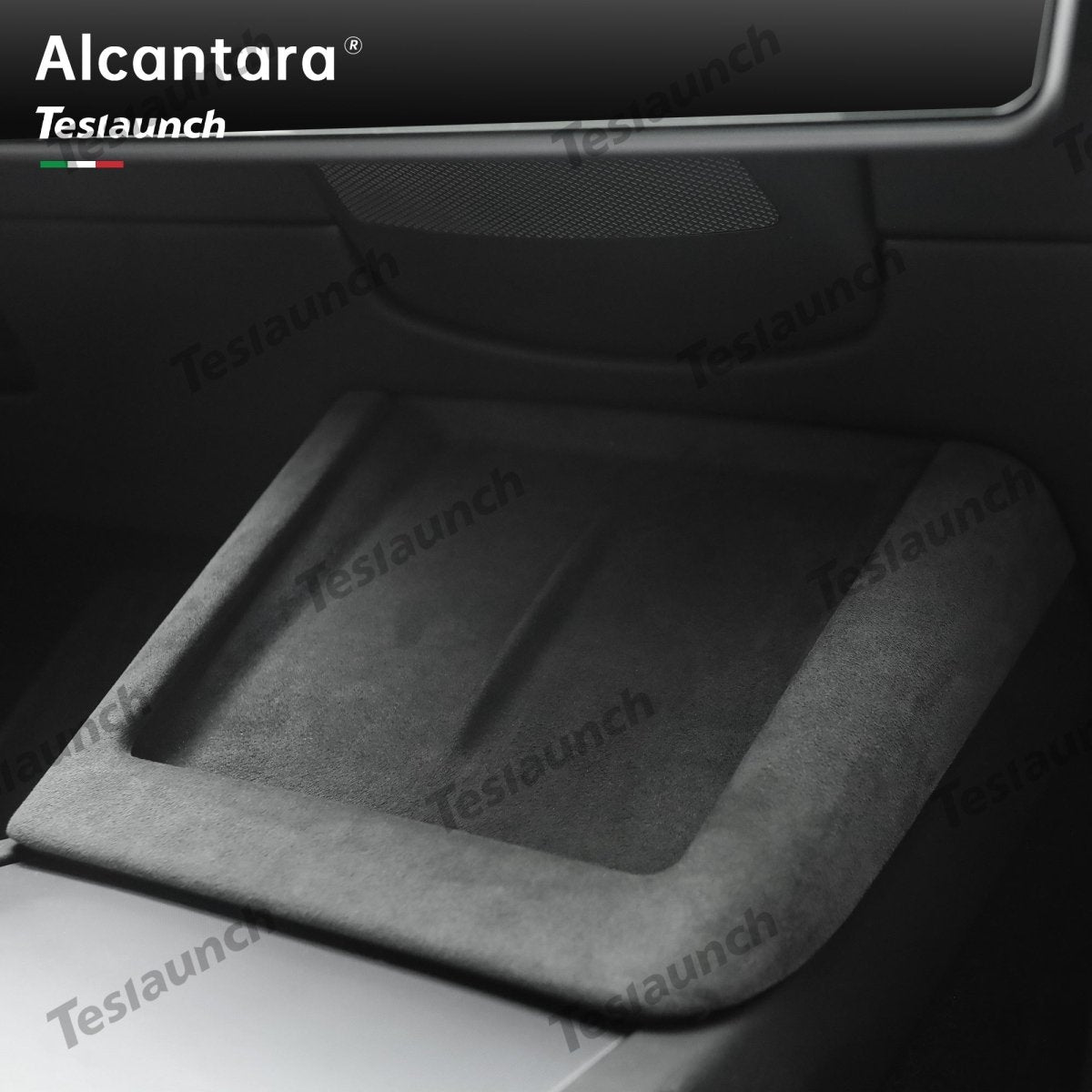 Alcantara Central Control Charging Frame Cover for Tesla Model 3 Highland Standard 2025+ - T-Launch