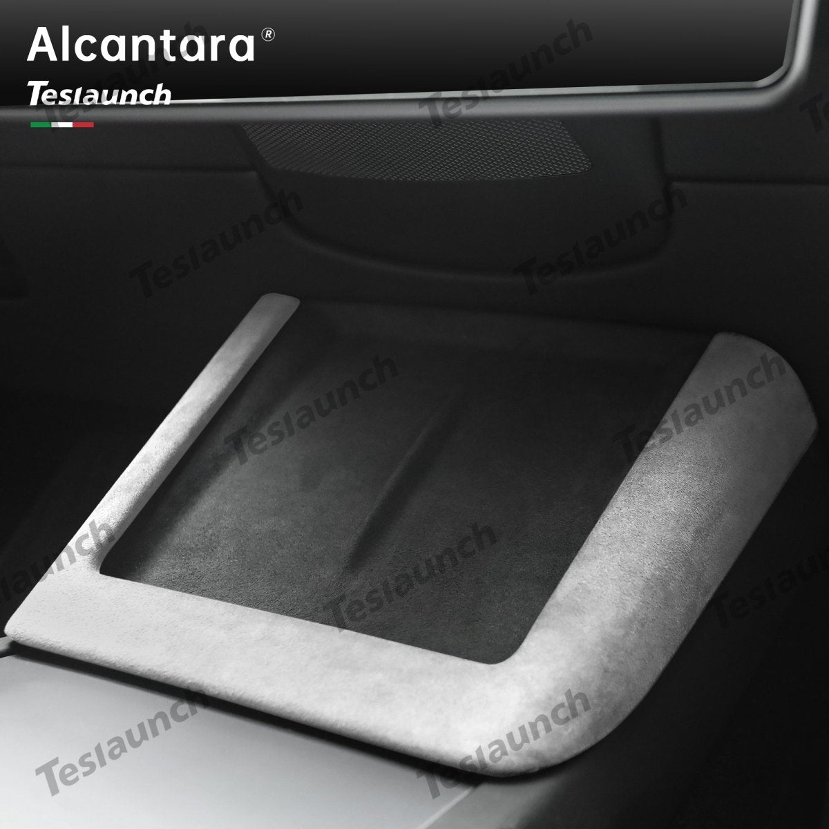 Alcantara Central Control Charging Frame Cover for Tesla Model 3 Highland Standard 2025+ - T-Launch