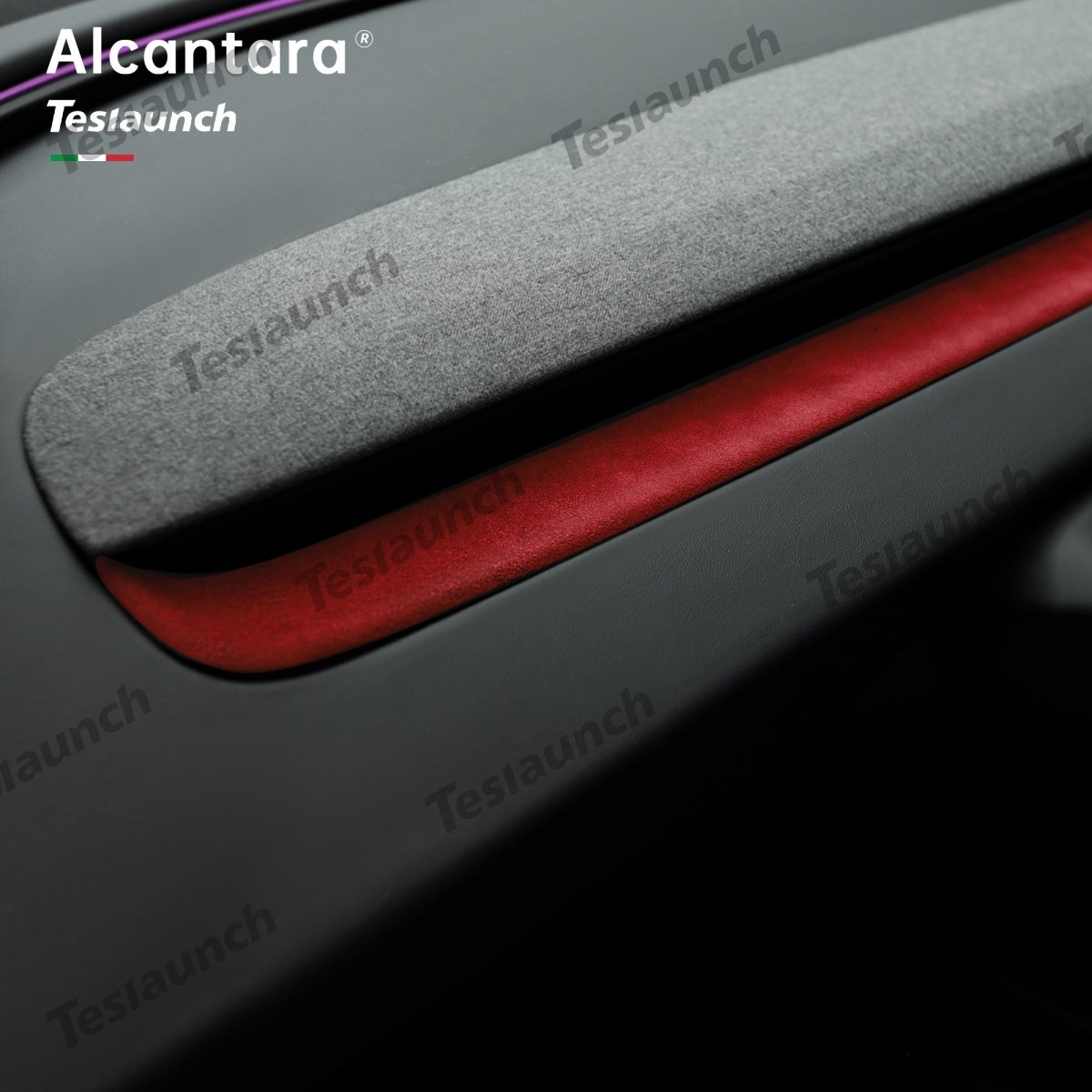 Alcantara Dashboard Air Outlet Cover For 2024+ Model 3 Highland - T-Launch