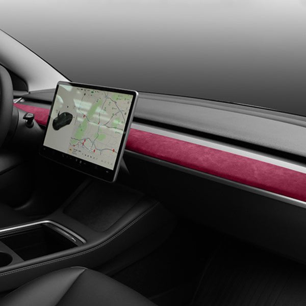 Alcantara Dashboard Cover For Tesla Model 3/Y (2017-2023) - T-Launch