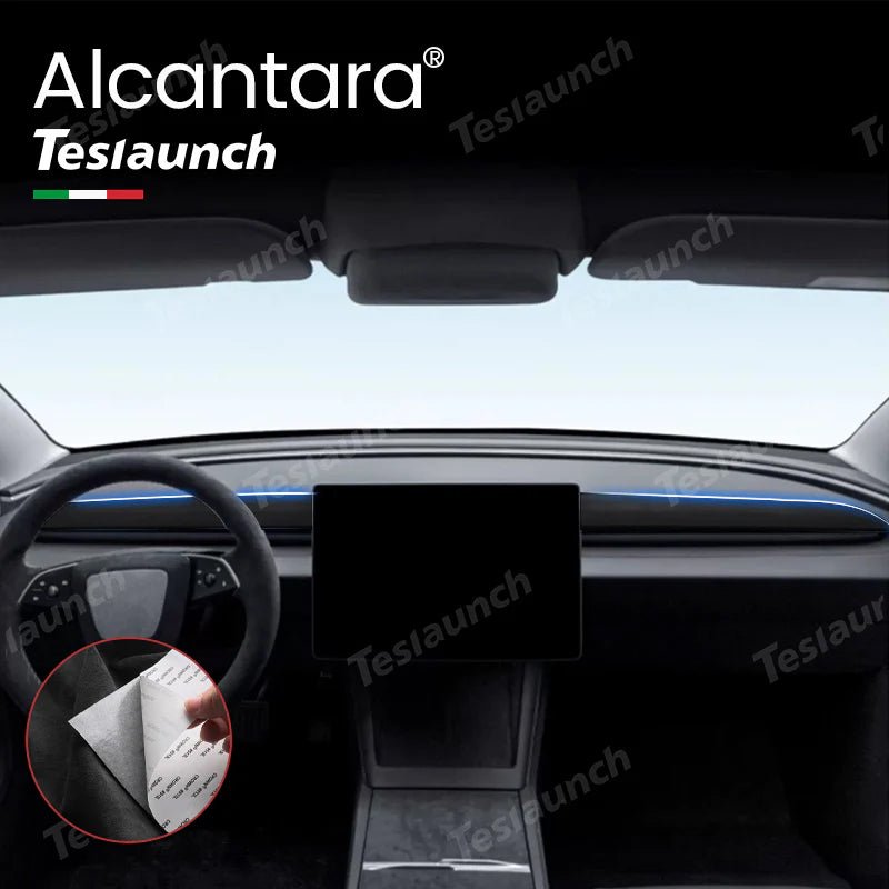 Alcantara Dashboard Fabric Decorative Sticker Cover For 2024+ Model 3 Highland - T-Launch