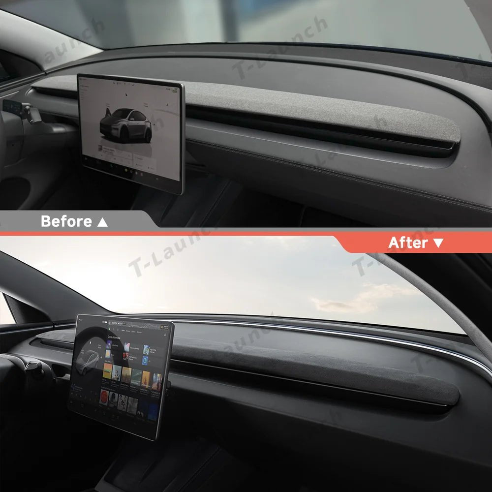Alcantara Dashboard Replacement Panel for Tesla Model 3 Highland Standard 2025+ - T-Launch
