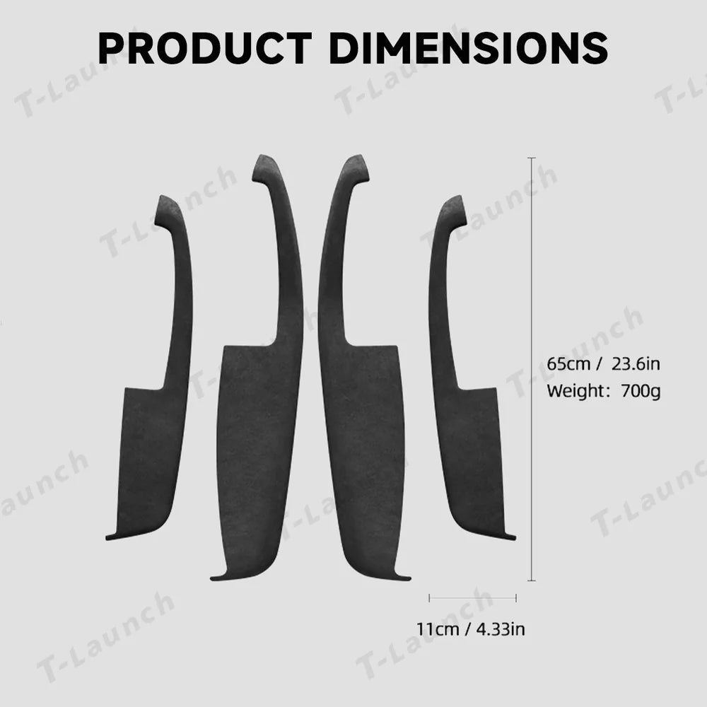 Alcantara Door Armrest Cover for Tesla Model Y Juniper 2025+ - T-Launch