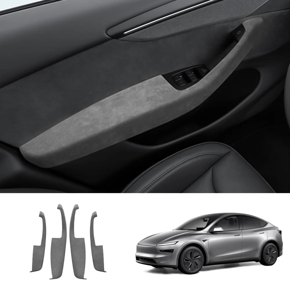 Alcantara Door Armrest Cover for Tesla Model Y Juniper 2025+ - T-Launch