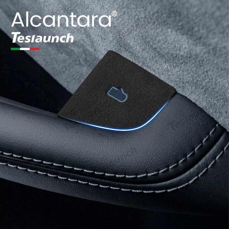 Alcantara Door Button Switch Cover for Tesla Model Y Juniper 2025+ (4 Pcs) - T-Launch