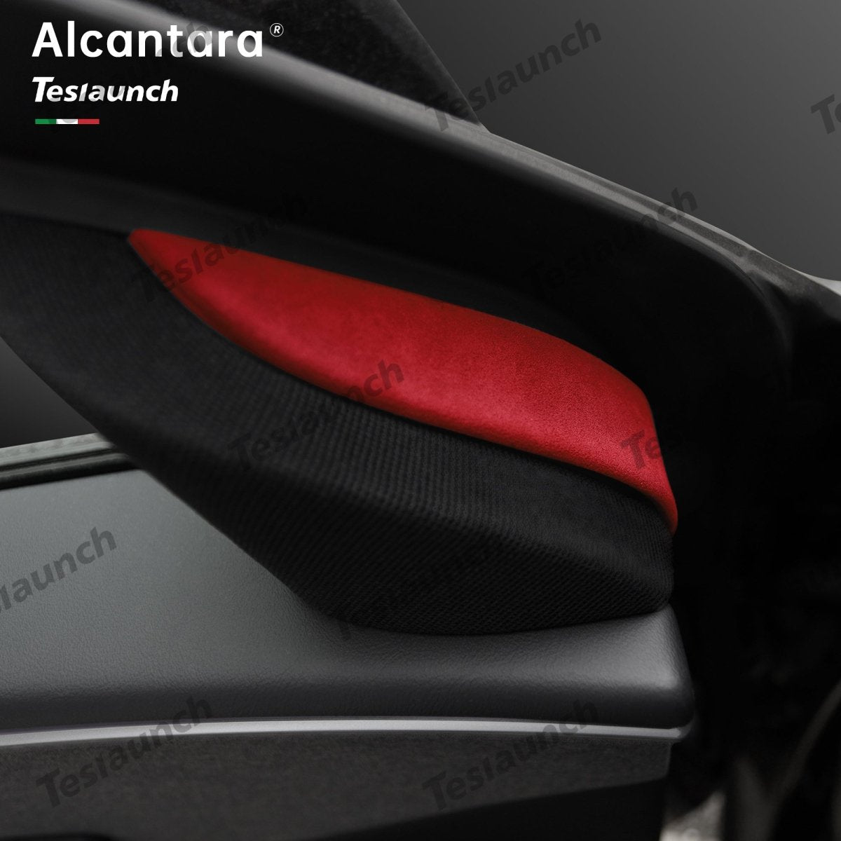 Alcantara Front Doors Triangle Trim Cover 2 PCS For 2024+ Model 3 Highland - T-Launch