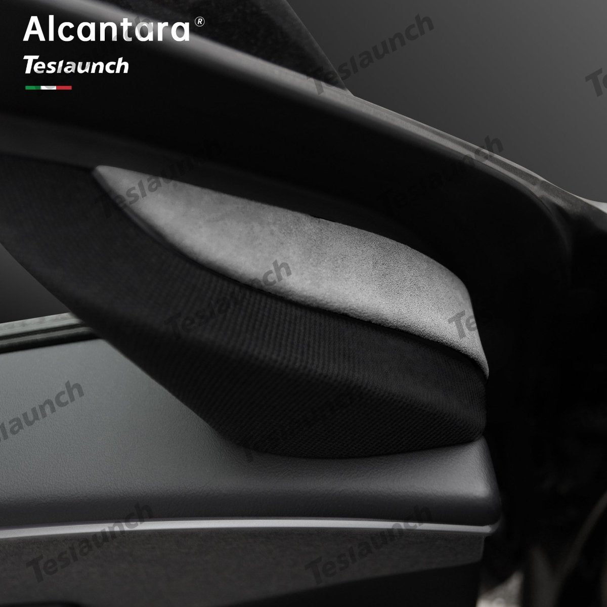 Alcantara Front Doors Triangle Trim Cover 2 PCS For 2024+ Model 3 Highland - T-Launch