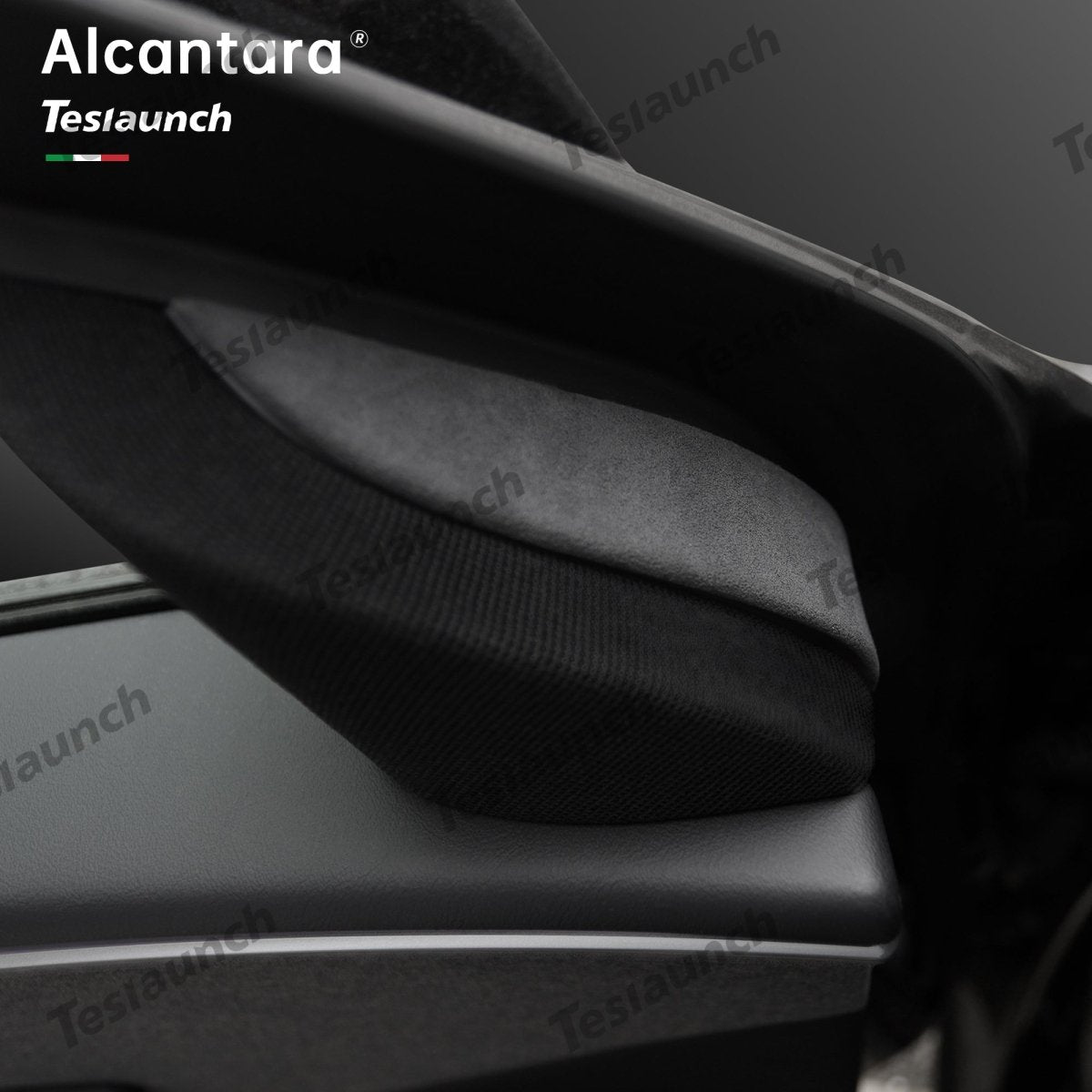 Alcantara Front Doors Triangle Trim Cover 2 PCS For 2024+ Model 3 Highland - T-Launch