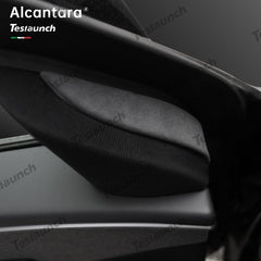 Alcantara Front Doors Triangle Trim Cover 2 PCS For 2024+ Model 3 Highland - T-Launch