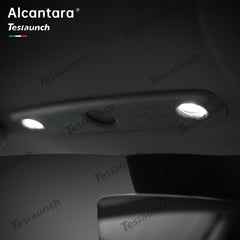 Alcantara Front Reading Light Cover for Tesla Model Y Juniper 2025+ - T-Launch