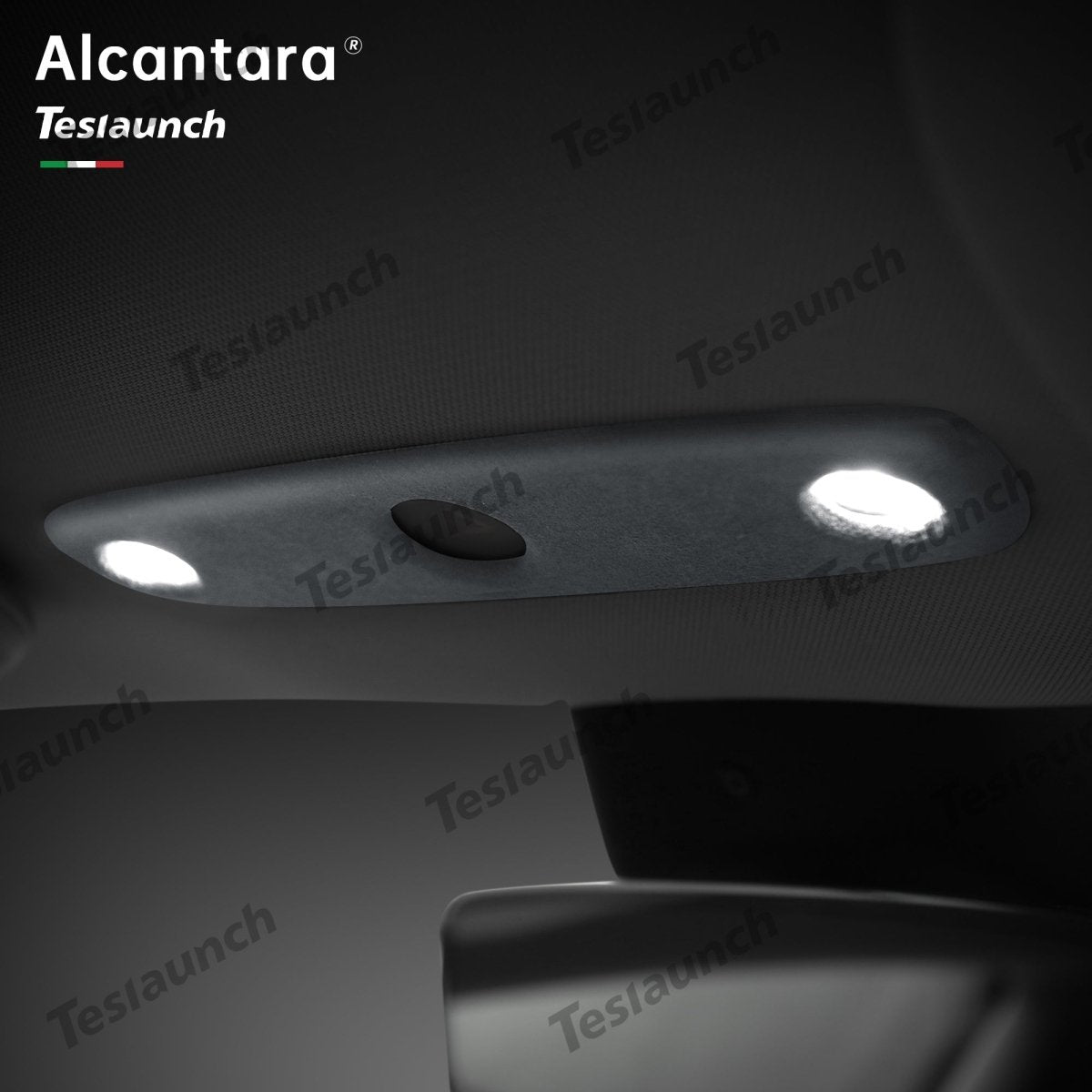 Alcantara Front Reading Light Cover for Tesla Model Y Juniper 2025+ - T-Launch