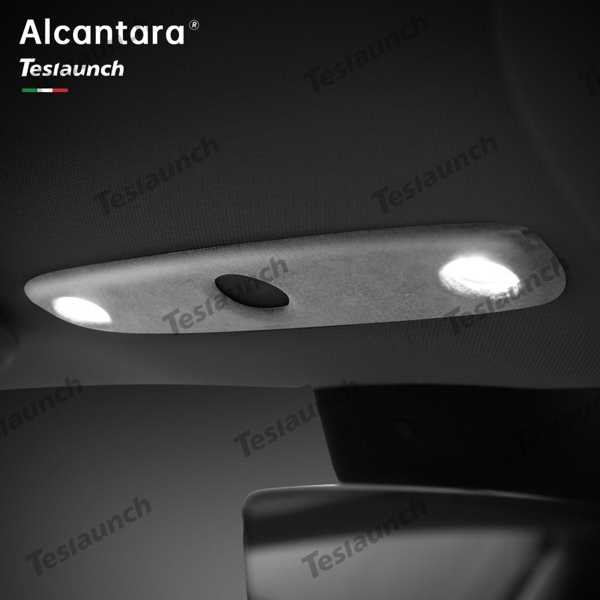 Alcantara Front Reading Light Cover for Tesla Model Y Juniper 2025+ - T-Launch