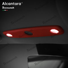 Alcantara Front Reading Light Cover for Tesla Model Y Juniper 2025+ - T-Launch