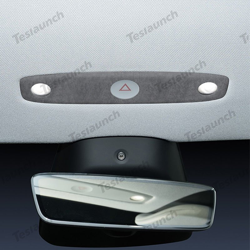 Alcantara Front Reading Light Cover Sticker for Tesla Model Y Juniper 2025+ - T-Launch