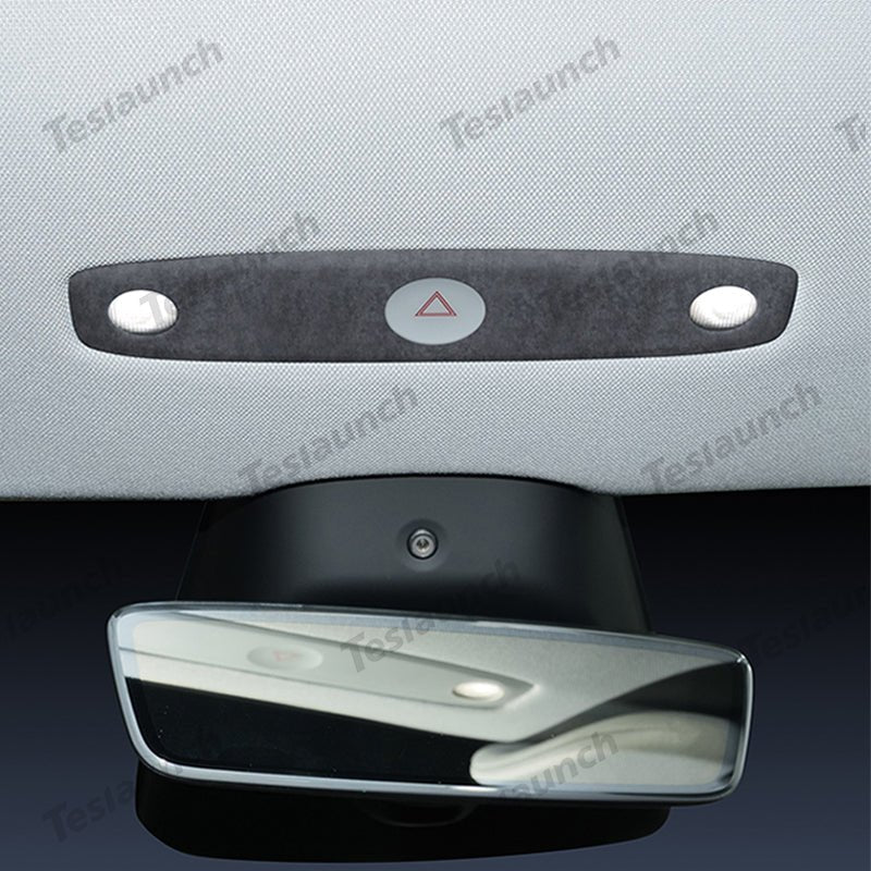 Alcantara Front Reading Light Cover Sticker for Tesla Model Y Juniper 2025+ - T-Launch