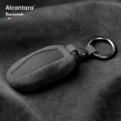Alcantara Key Fob Cover For Tesla Model 3/Y/X/S - T-Launch