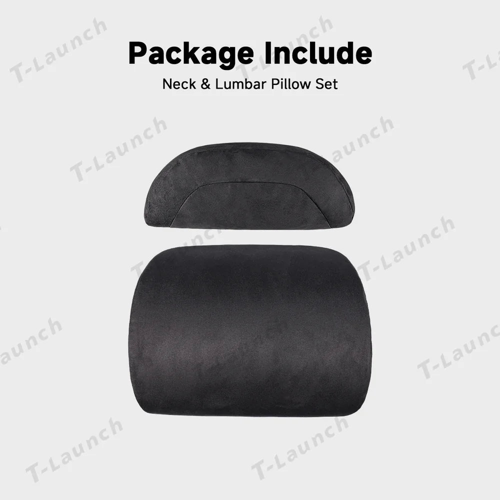 Alcantara Neck & Lumbar Support Pillow for Tesla Model 3/Y/X/S/Cybertruck - T-Launch