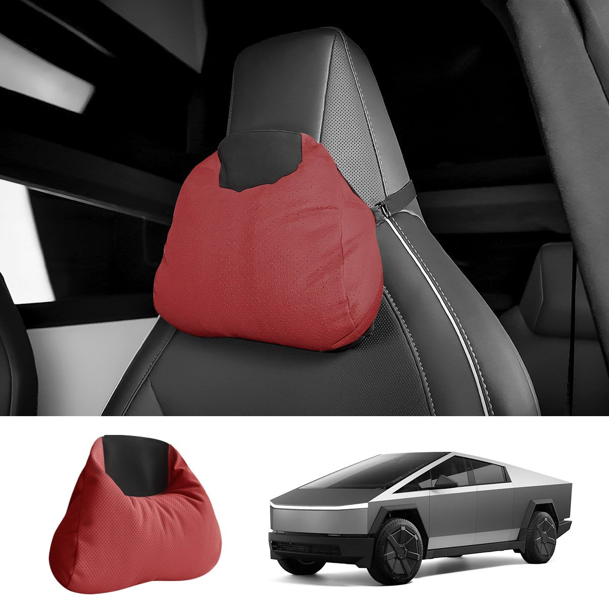 Alcantara Neck Support Pillow for Tesla Cybertruck - T-Launch