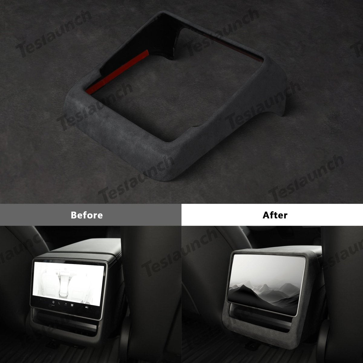 Alcantara Rear AC Vent Cover for Tesla Model Y Juniper 2025+ - T-Launch