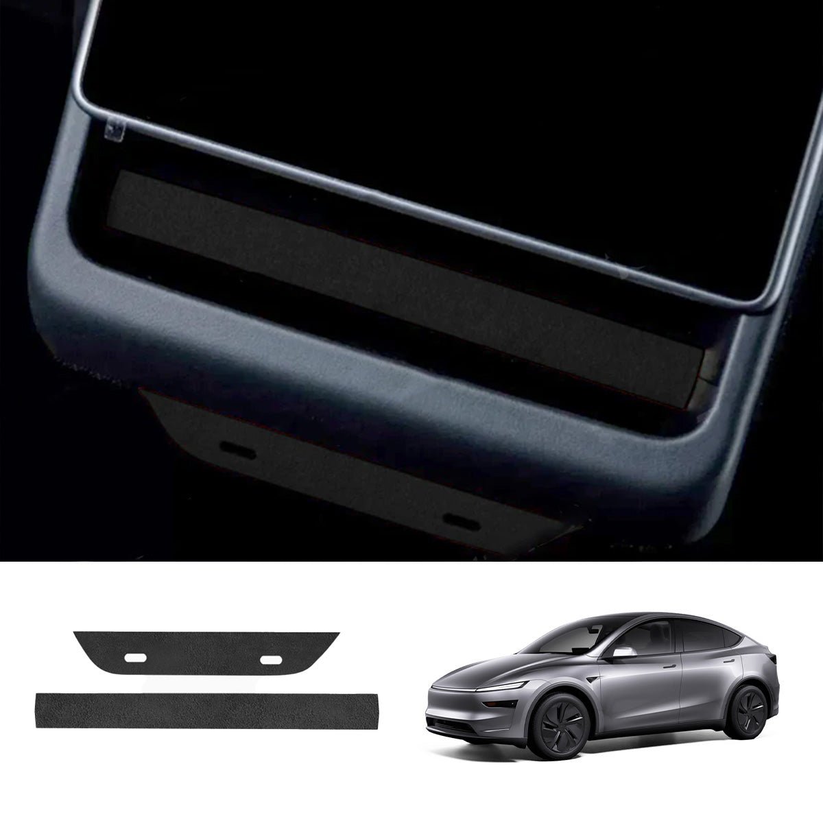 Alcantara Rear Air Vent Cover Sticker for Tesla Model Y Juniper 2025+ (2 PCS) - T-Launch