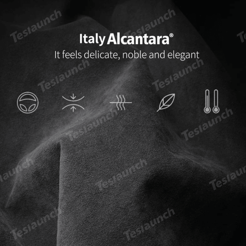 Alcantara Removable Seat Belt Cover for Model 3/Y/S/X/Cybertruck - T-Launch