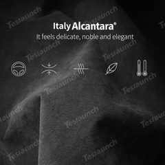 Alcantara Removable Seat Belt Cover for Model 3/Y/S/X/Cybertruck - T-Launch